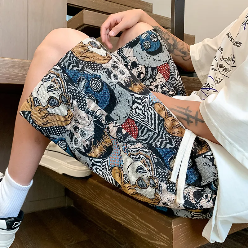 SOCKKEY Casual Shorts Unisex Embroidery Figure-4