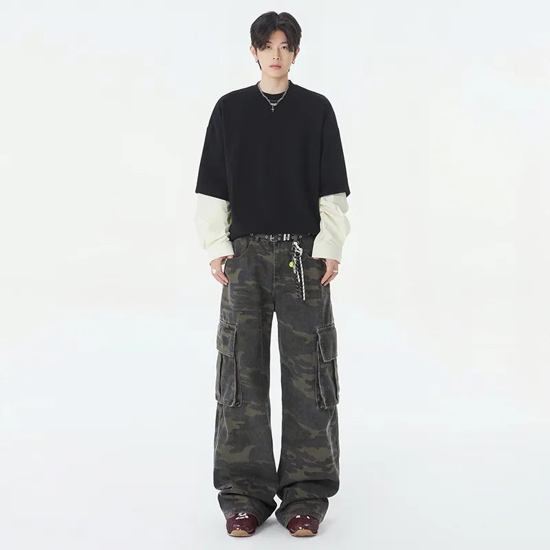 SOCKKEY Jeans Unisex Camouflage-5