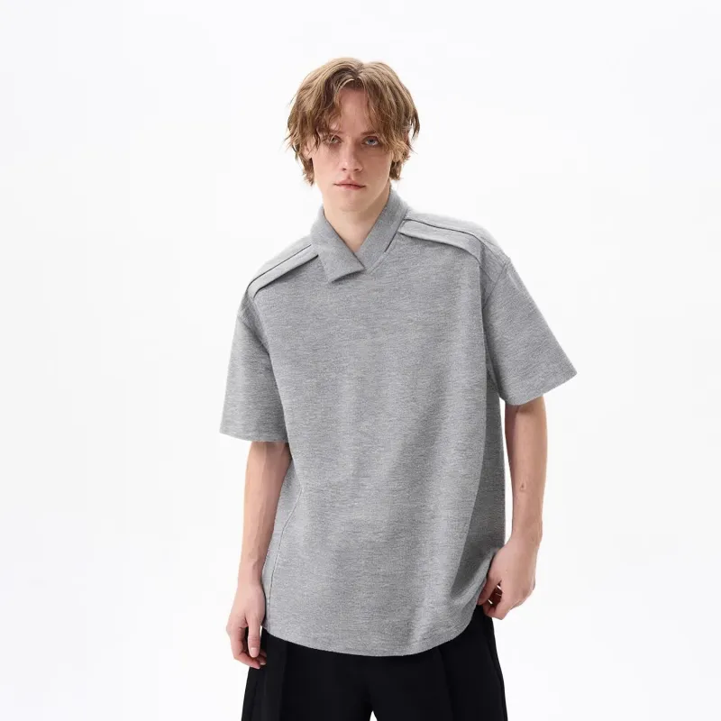 SOCKKEY Polo Shirts Unisex Gray-2