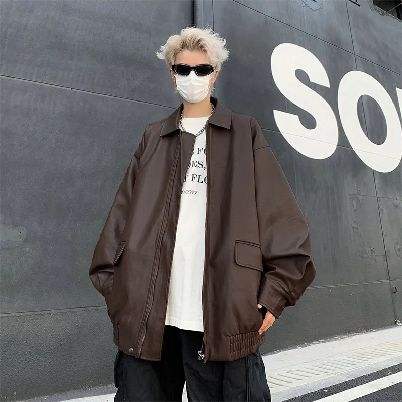SOCKKEY Leather Jackets Coats Unisex-7