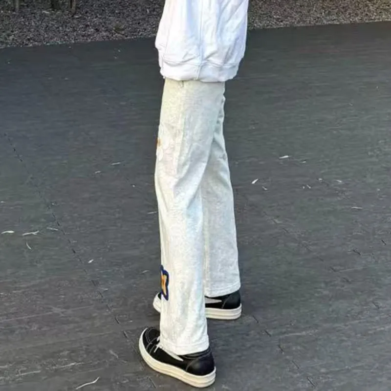 SOCKKEY Casual Pants Unisex White-6
