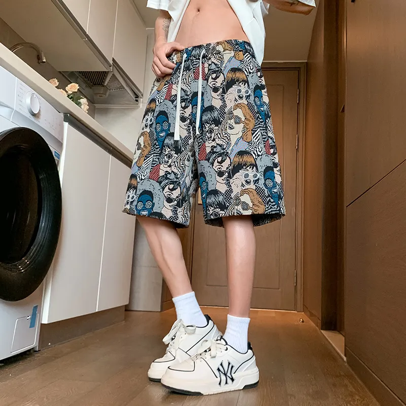 SOCKKEY Casual Shorts Unisex Embroidery Figure-7