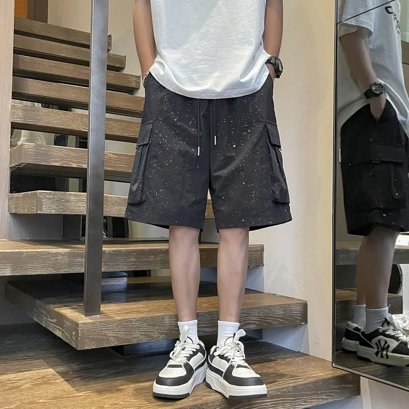 SOCKKEY Cargo Shorts Unisex Black-2