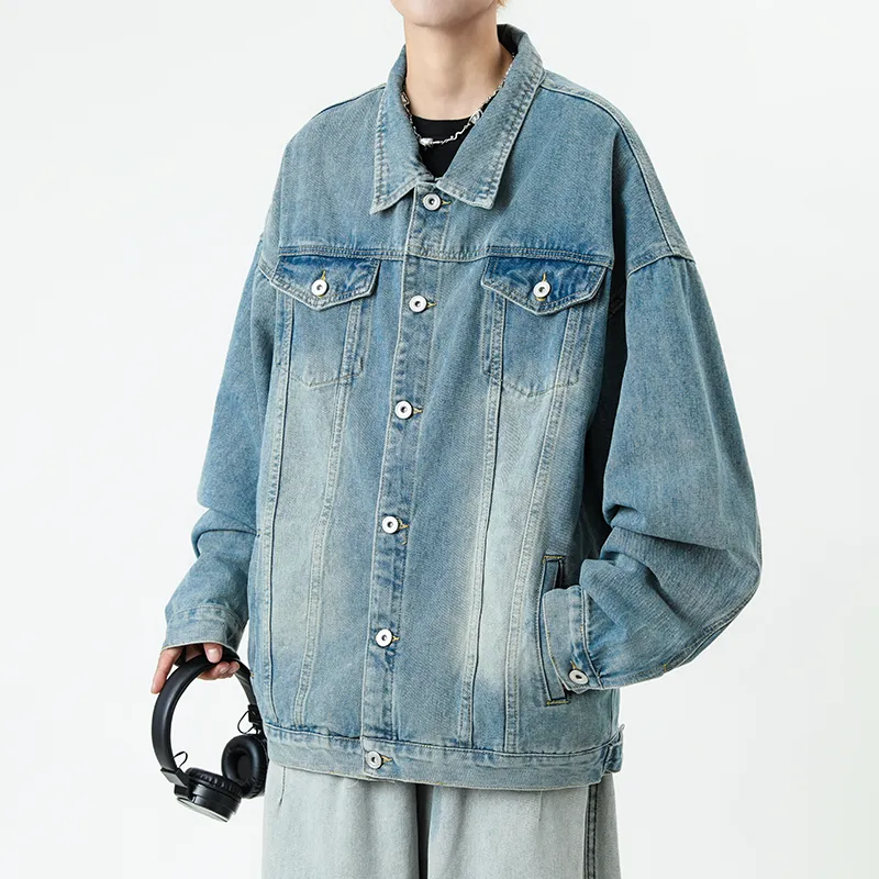 SOCKKEY Denim Jacket Unisex Vintage Blue-8