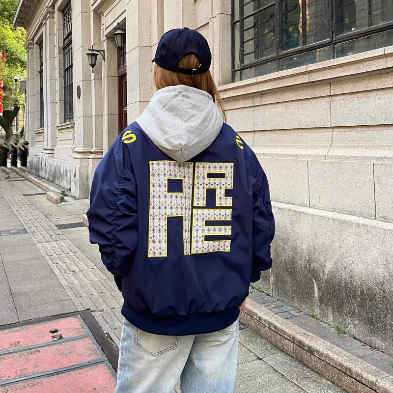 SOCKKEY Jackets Coats Unisex Navy Blue-1