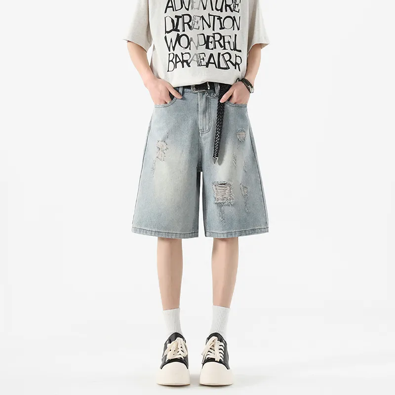 SOCKKEY Denim Shorts Unisex-1