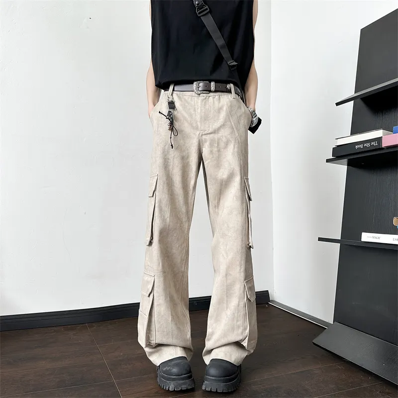 SOCKKEY Cargo Pants Unisex Apricot-2
