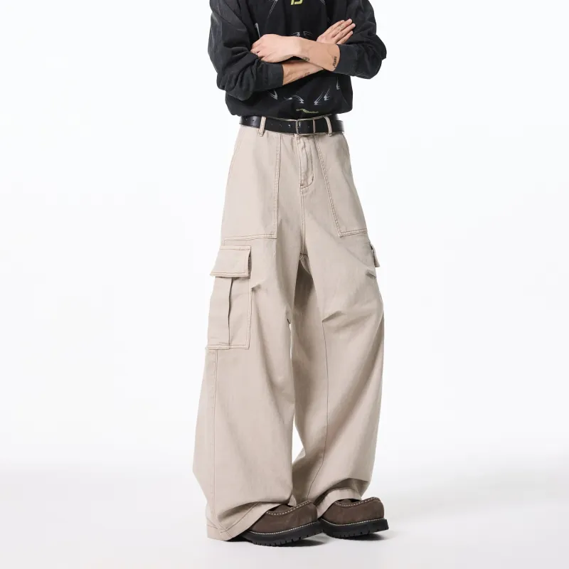 SOCKKEY Cargo Pants Unisex Khaki-5