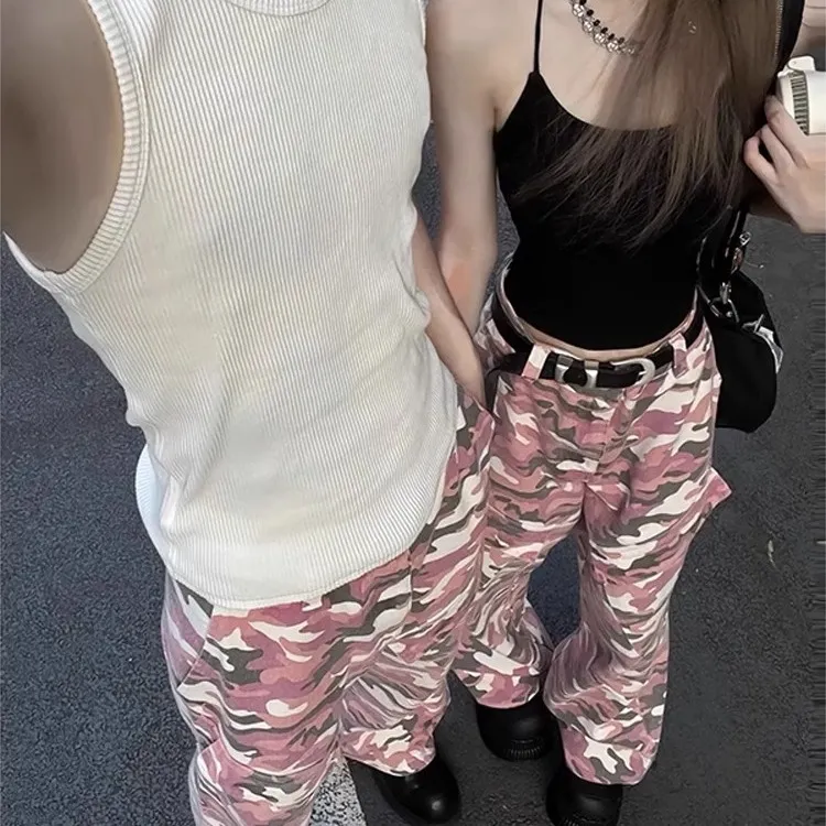 SOCKKEY Cargo Pants Unisex Pink-5