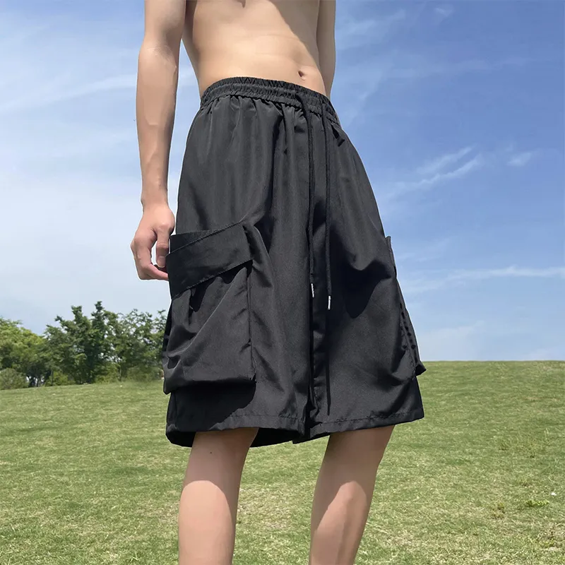 SOCKKEY Cargo Shorts Unisex Black-6
