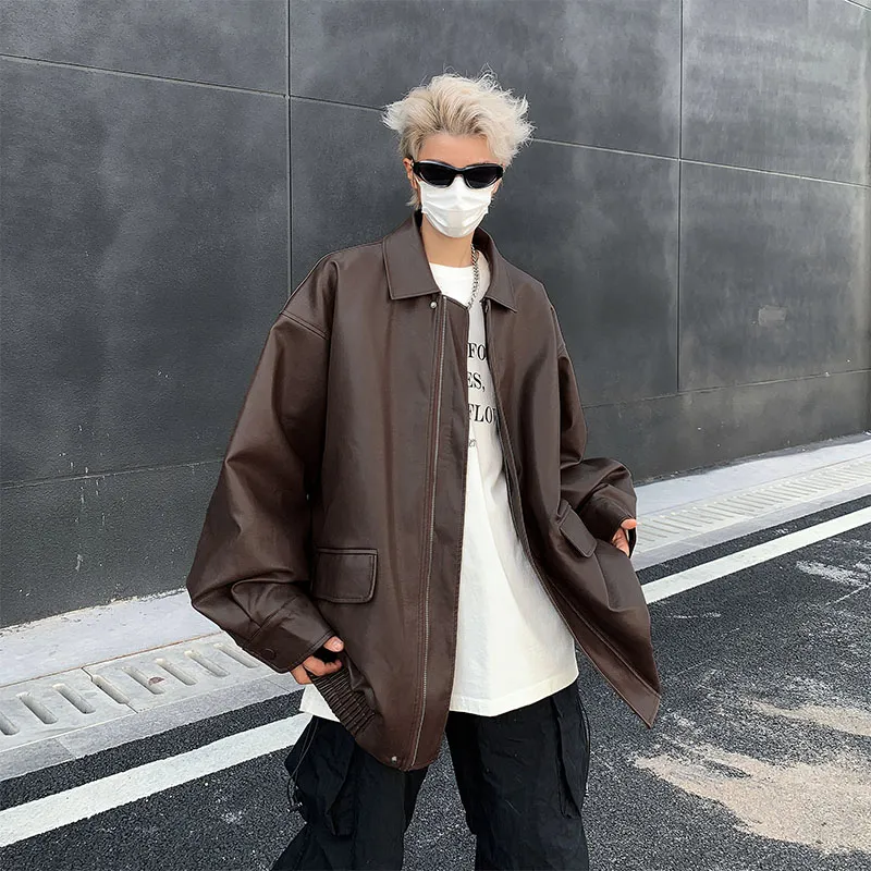 SOCKKEY Leather Jackets Coats Unisex-11