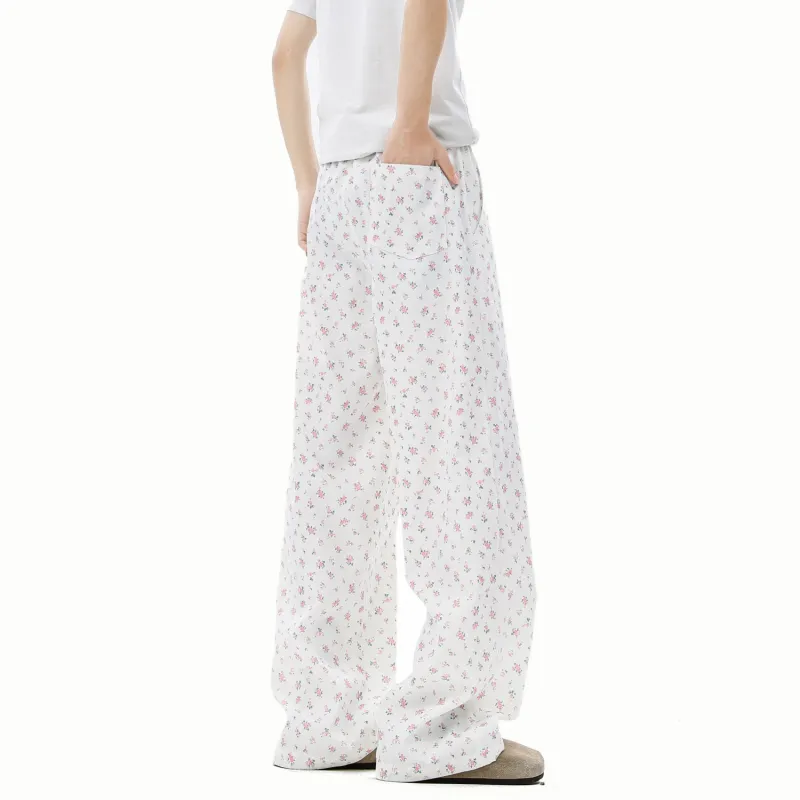 SOCKKEY Casual Pants Unisex White-6