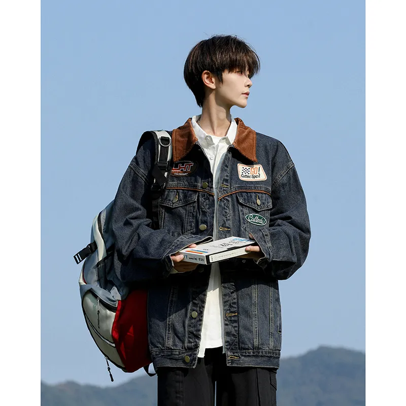 SOCKKEY Denim Jacket Unisex Blue-4