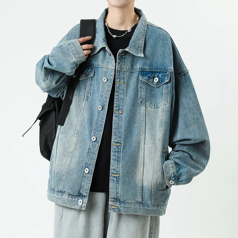 SOCKKEY Denim Jacket Unisex Vintage Blue-7