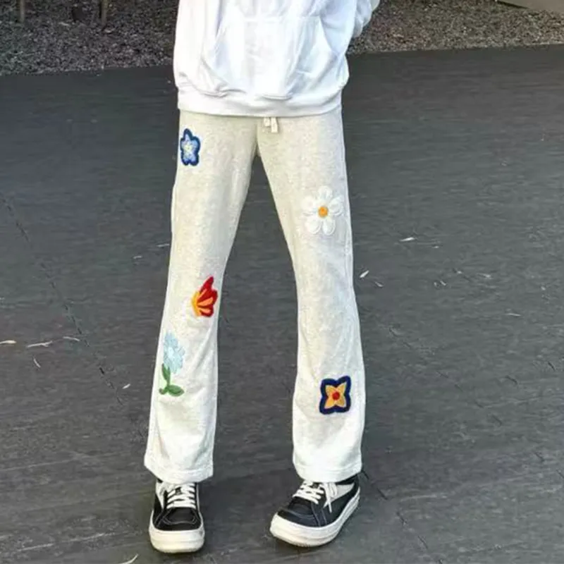 SOCKKEY Casual Pants Unisex White-2