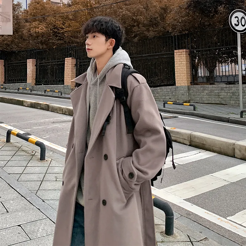 SOCKKEY Trench Coat Unisex Black-14