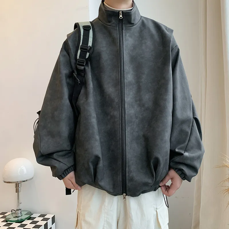 SOCKKEY Leather Jackets Unisex-6