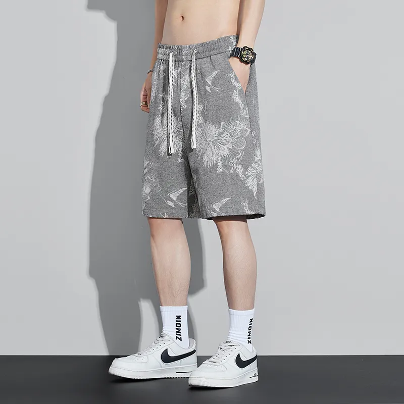 SOCKKEY Denim Shorts Unisex Gray-4