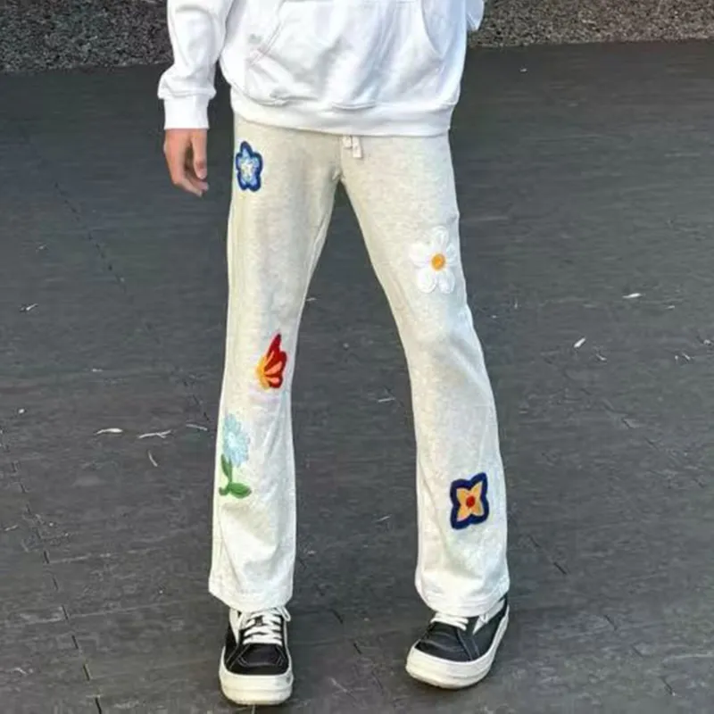 SOCKKEY Casual Pants Unisex White-5
