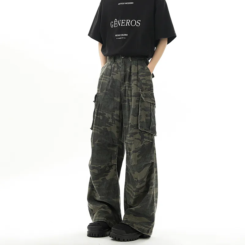 SOCKKEY Cargo Pants Unisex Camouflage-4