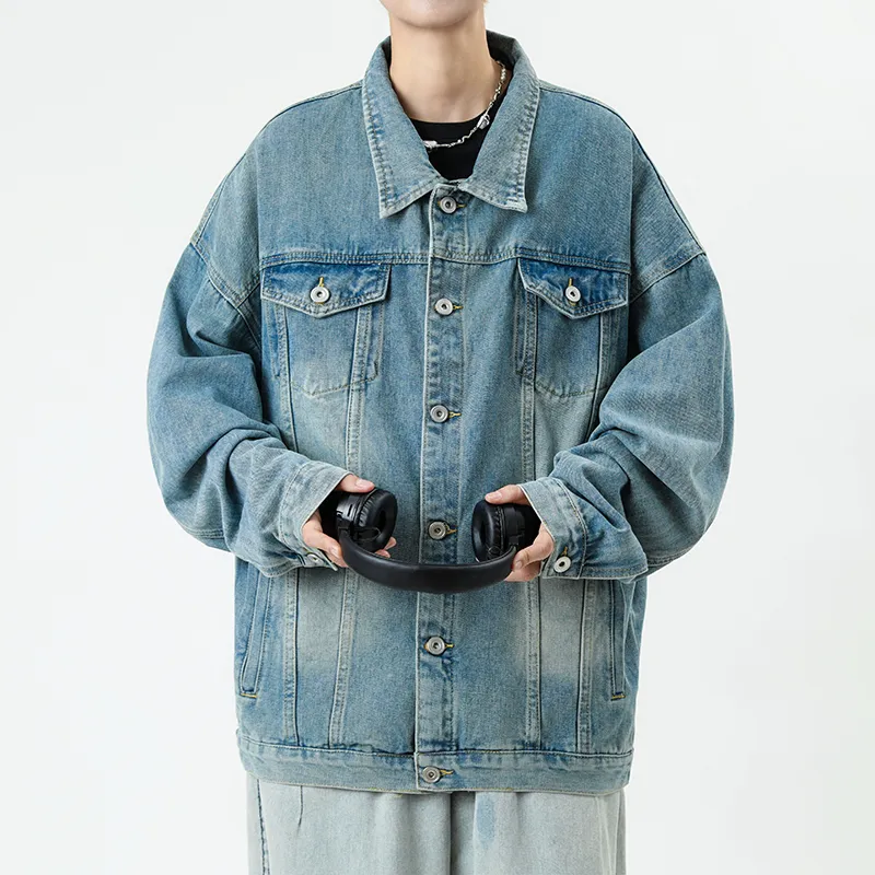 SOCKKEY Denim Jacket Unisex Vintage Blue-9