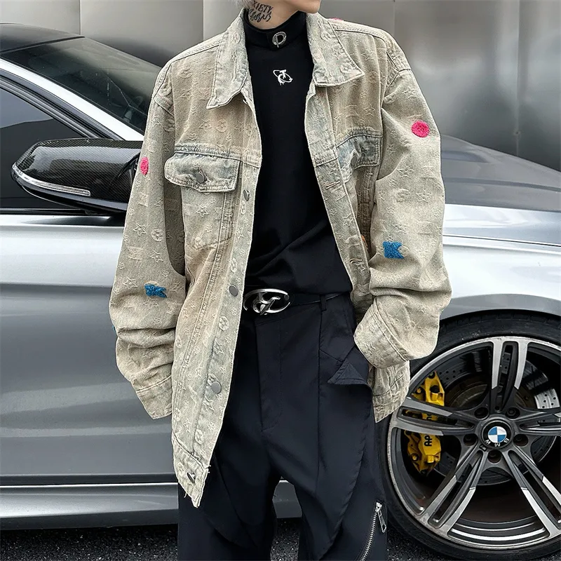 SOCKKEY Denim Jacket Unisex Yellow Mud-3