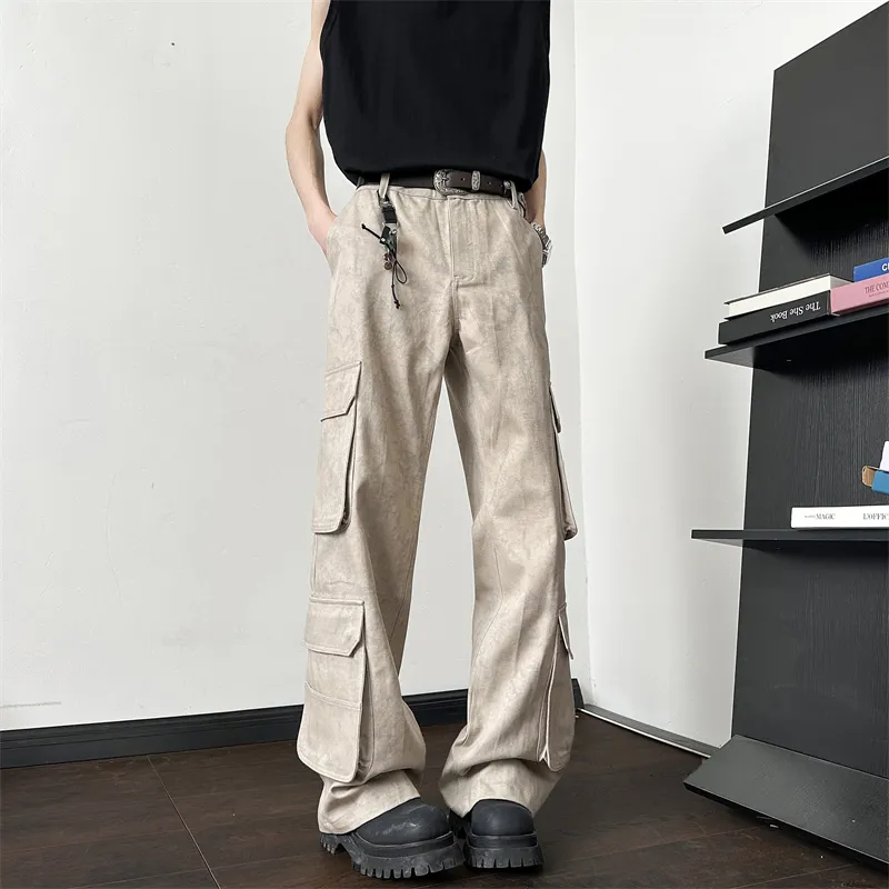 SOCKKEY Cargo Pants Unisex Apricot-3