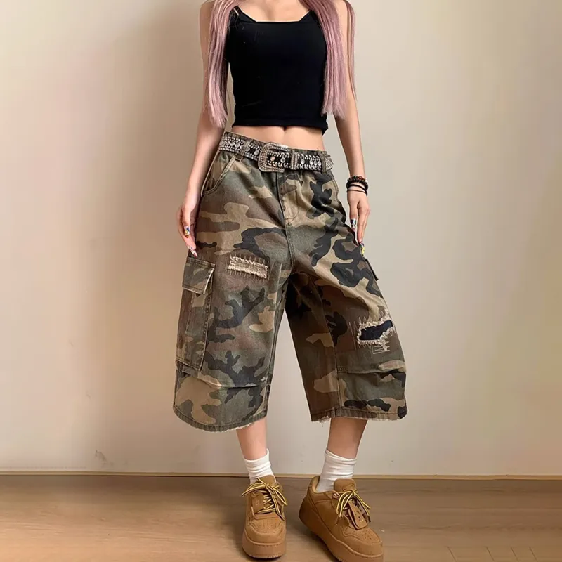 SOCKKEY Cargo Shorts Unisex Camouflage-6