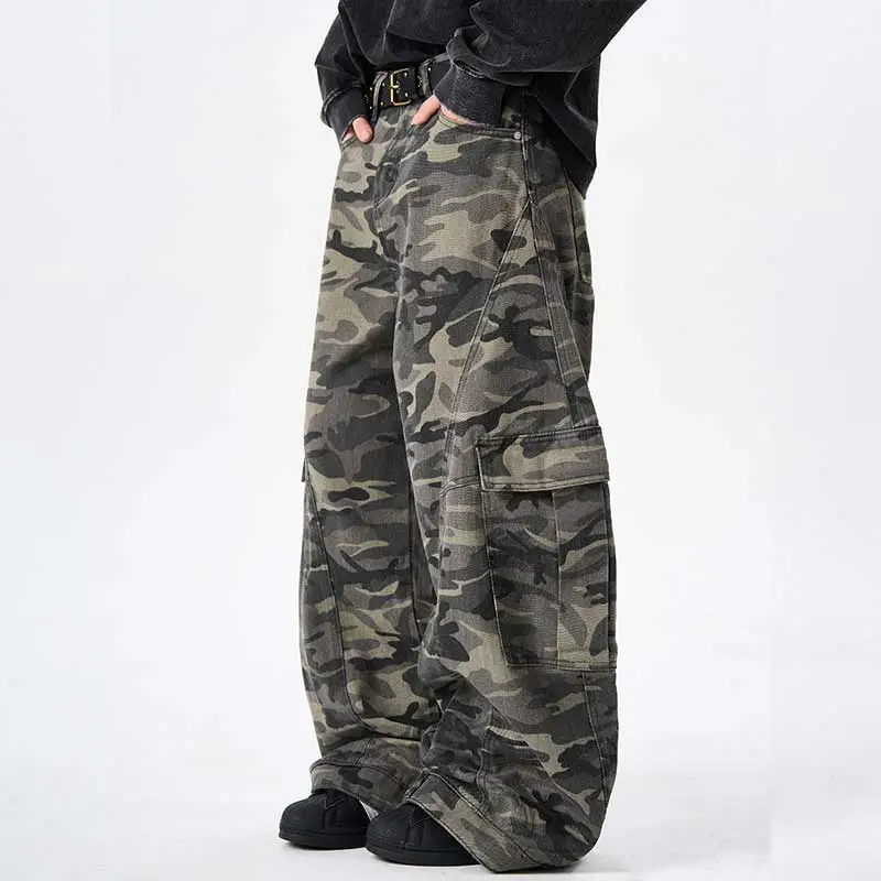 SOCKKEY Cargo Pants Unisex Camouflage-5