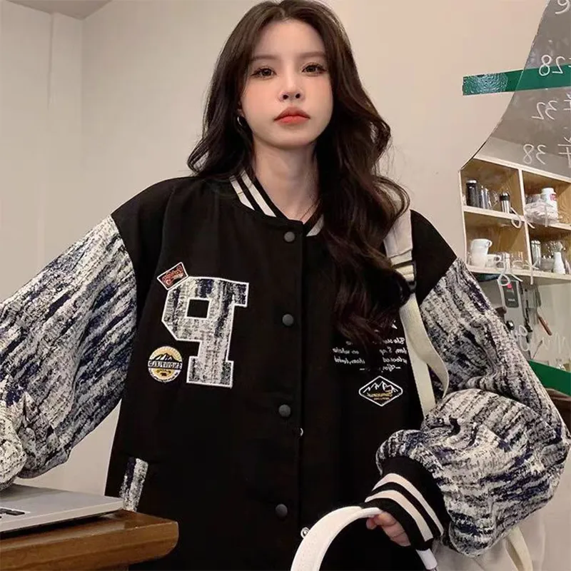 SOCKKEY Baseball Jacket Unisex Ecru-8