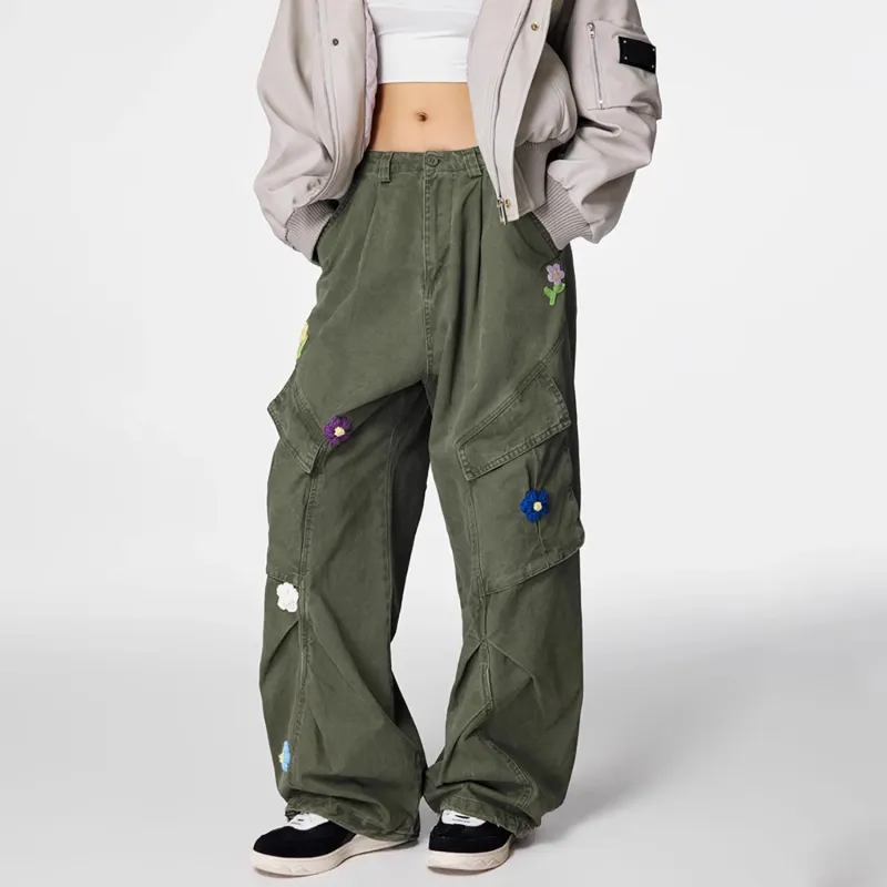 SOCKKEY Cargo Pants Unisex Army Green-1