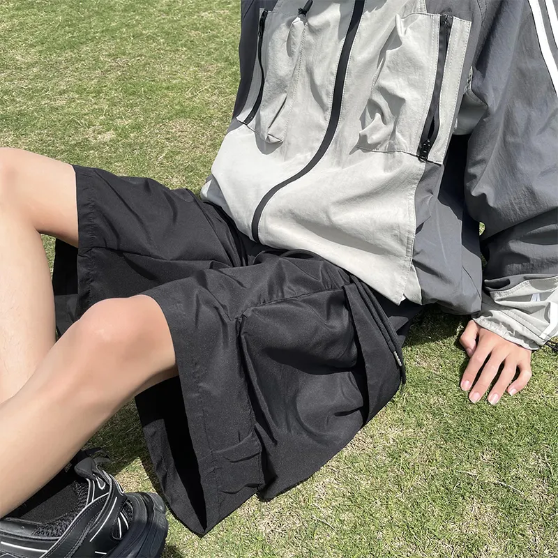 SOCKKEY Cargo Shorts Unisex Black-4