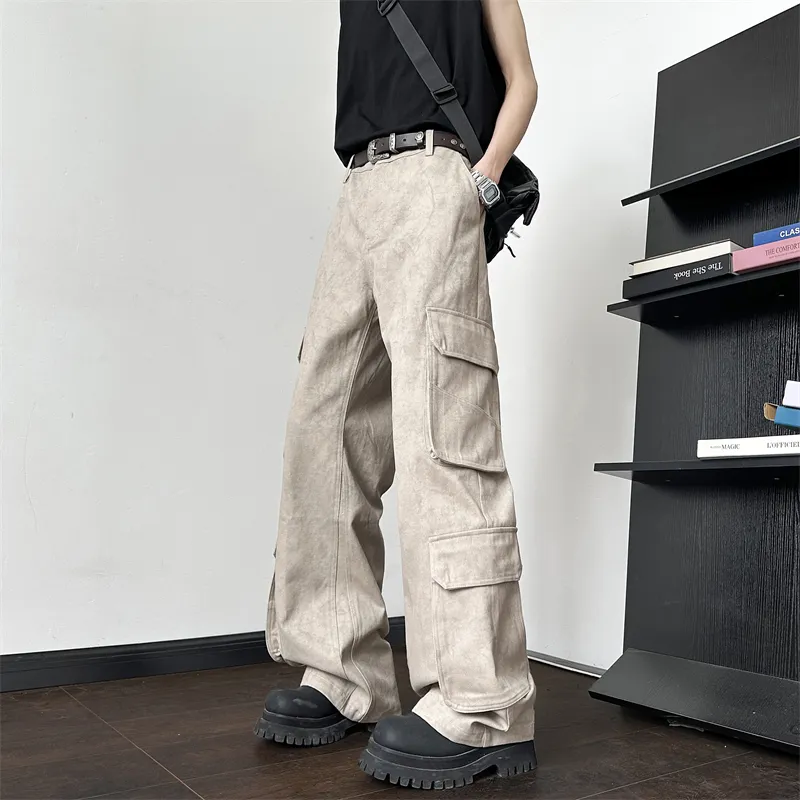 SOCKKEY Cargo Pants Unisex Apricot-5