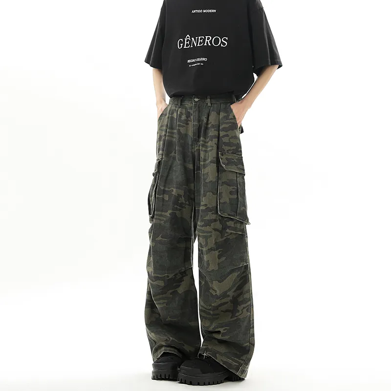 SOCKKEY Cargo Pants Unisex Camouflage-3