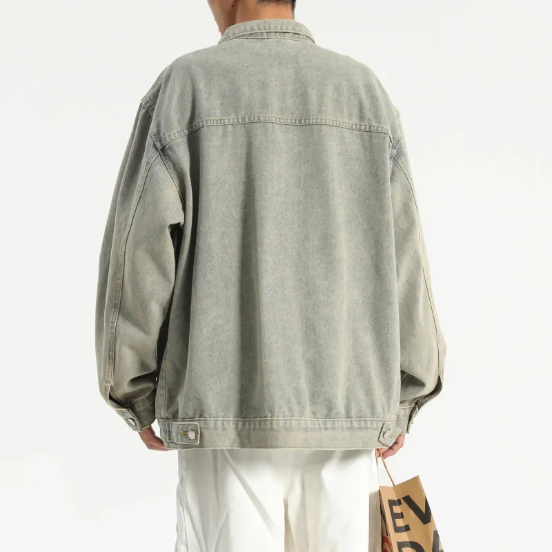 SOCKKEY Denim Jacket Unisex Black-4