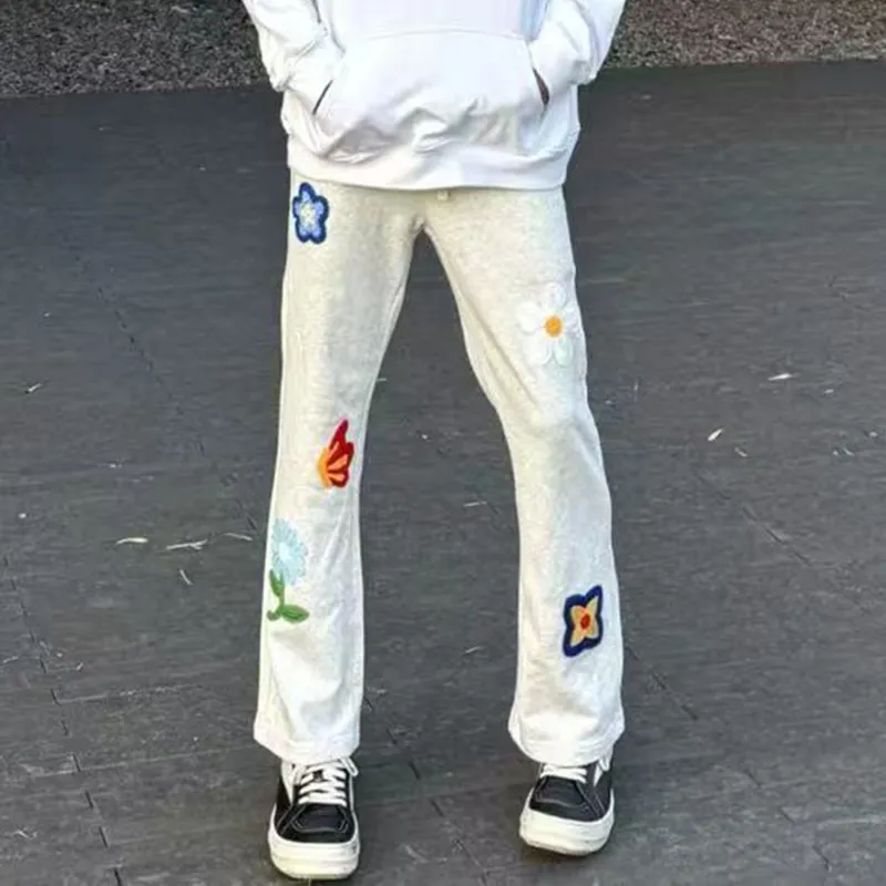 SOCKKEY Casual Pants Unisex White-4