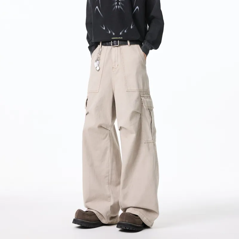 SOCKKEY Cargo Pants Unisex Khaki-4