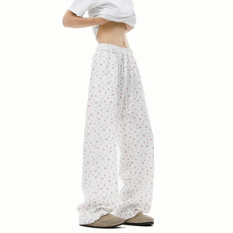SOCKKEY Casual Pants Unisex White-3