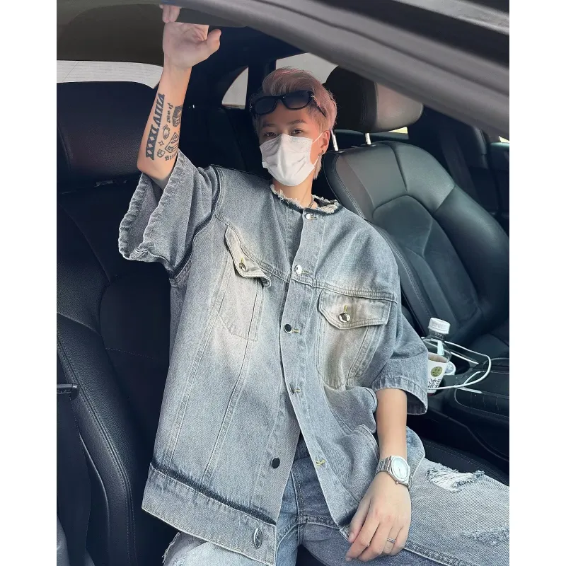 SOCKKEY Denim Jackets Unisex Blue-2