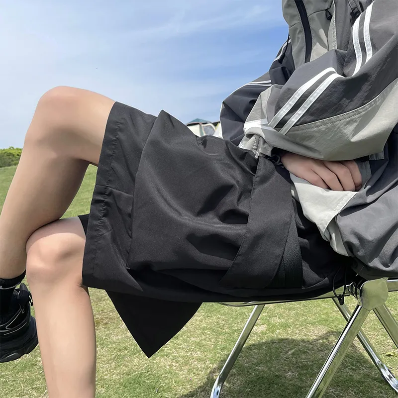 SOCKKEY Cargo Shorts Unisex Black-5