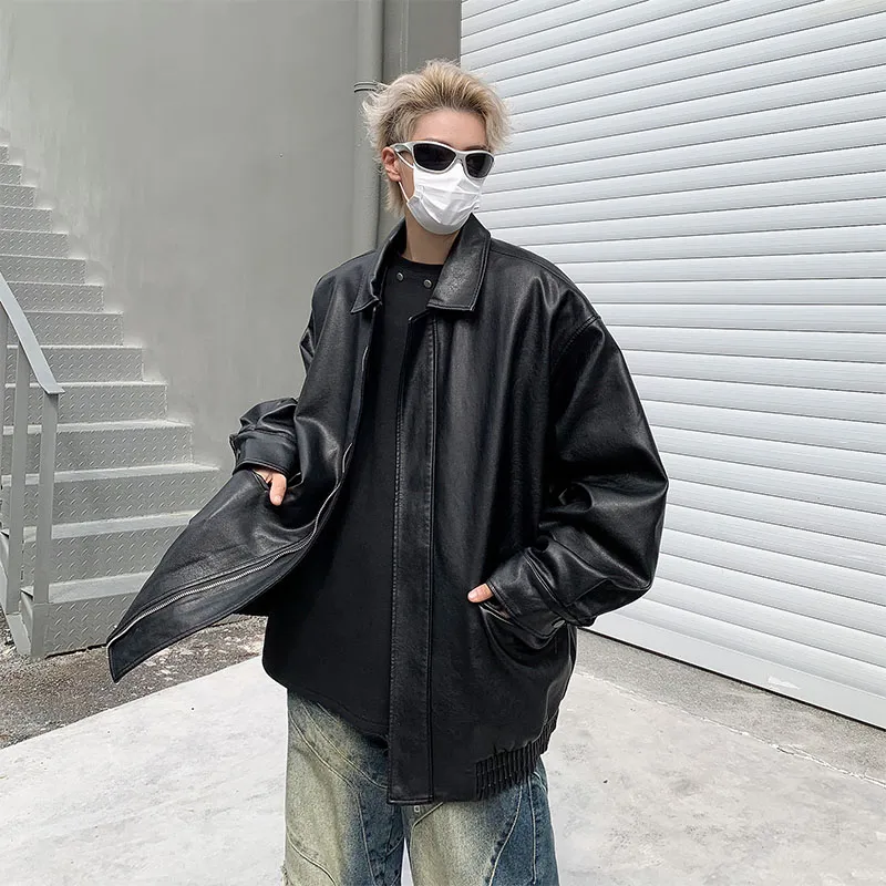 SOCKKEY Leather Jackets Coats Unisex-5