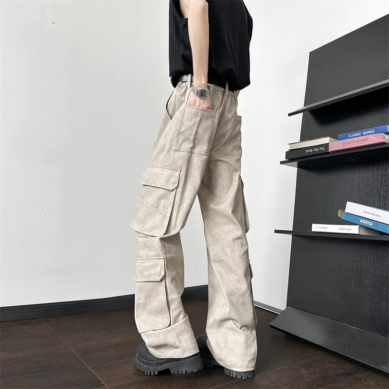 SOCKKEY Cargo Pants Unisex Apricot-7
