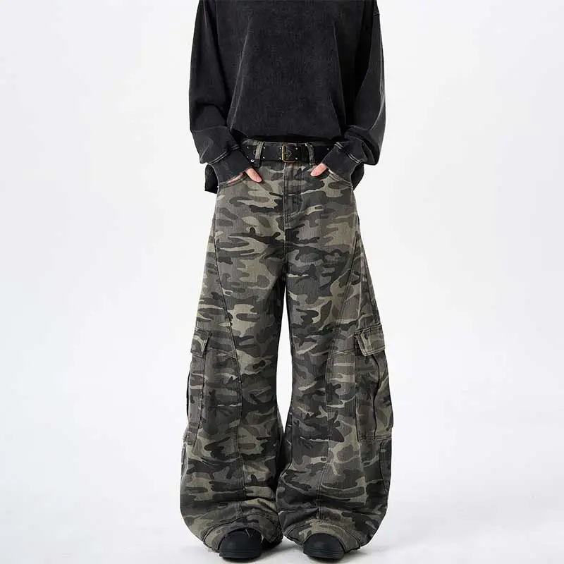 SOCKKEY Cargo Pants Unisex Camouflage-6