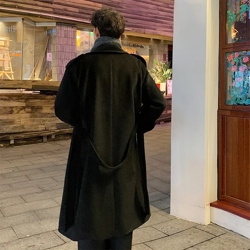 SOCKKEY Trench Coat Unisex Black-4