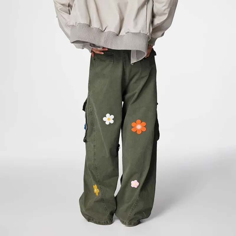 SOCKKEY Cargo Pants Unisex Army Green-3