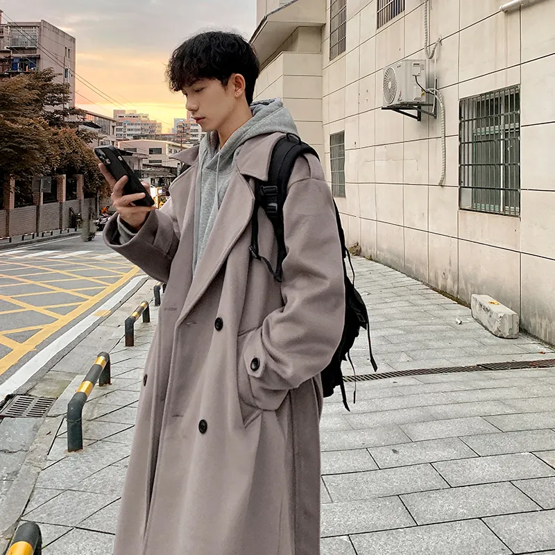 SOCKKEY Trench Coat Unisex Black-13