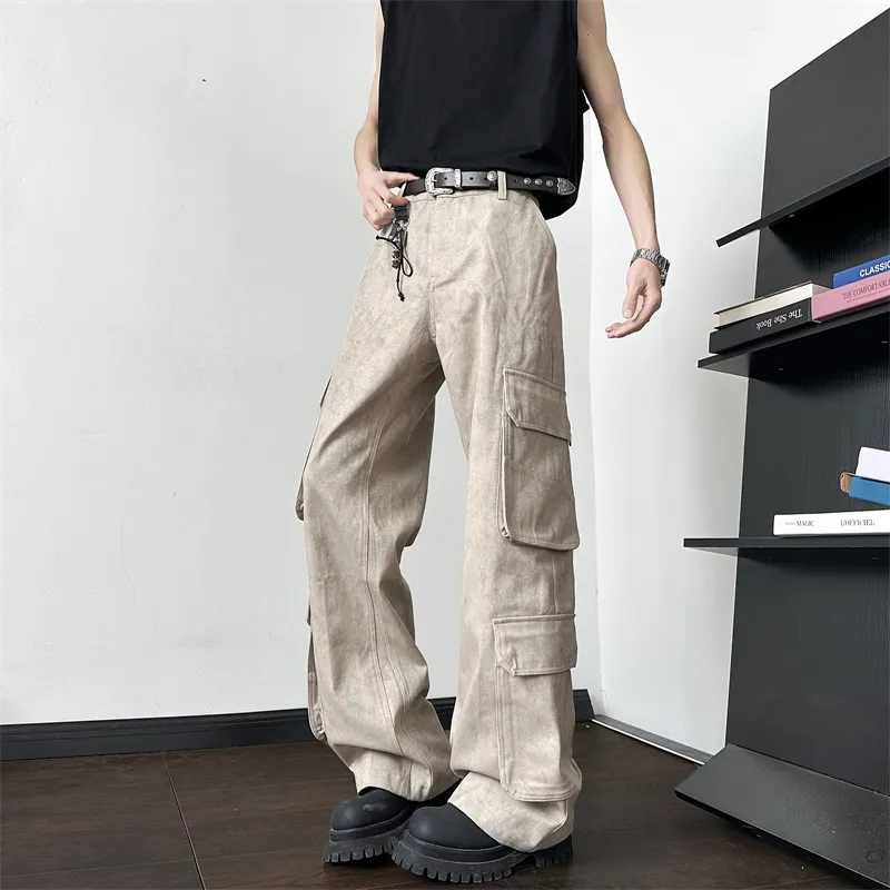 SOCKKEY Cargo Pants Unisex Apricot-6