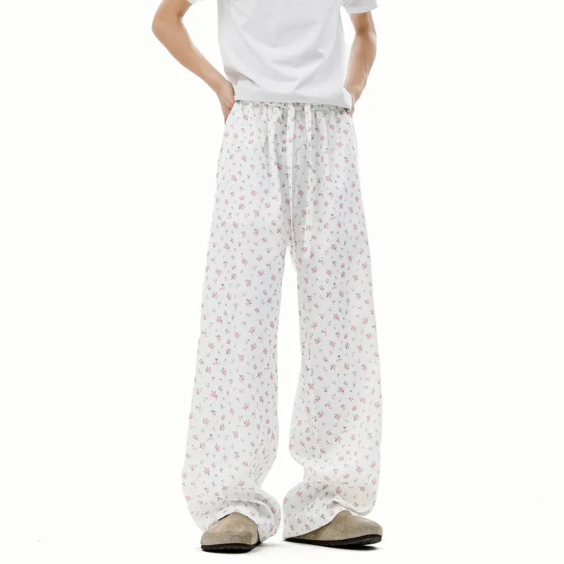 SOCKKEY Casual Pants Unisex White-5