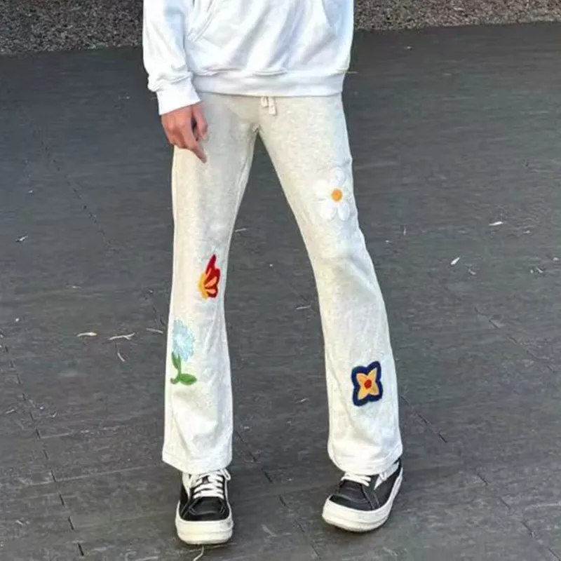 SOCKKEY Casual Pants Unisex White-3