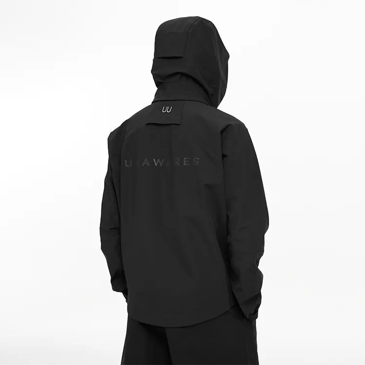 Unawares. Windbreaker Jackets Unisex Black-4